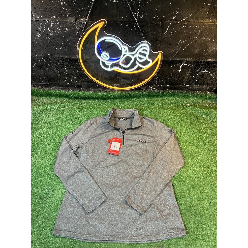 The North Face Women's Tech Fleece 1/4‎ Zip Jacket Gray Size XL Hiking NWT